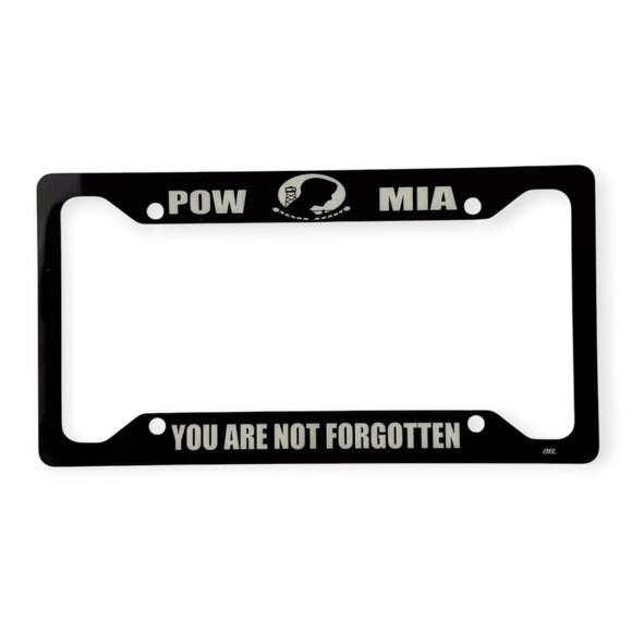 POW MIA “You Are Not Forgotten” License Plate Frame - Picture 1 of 1